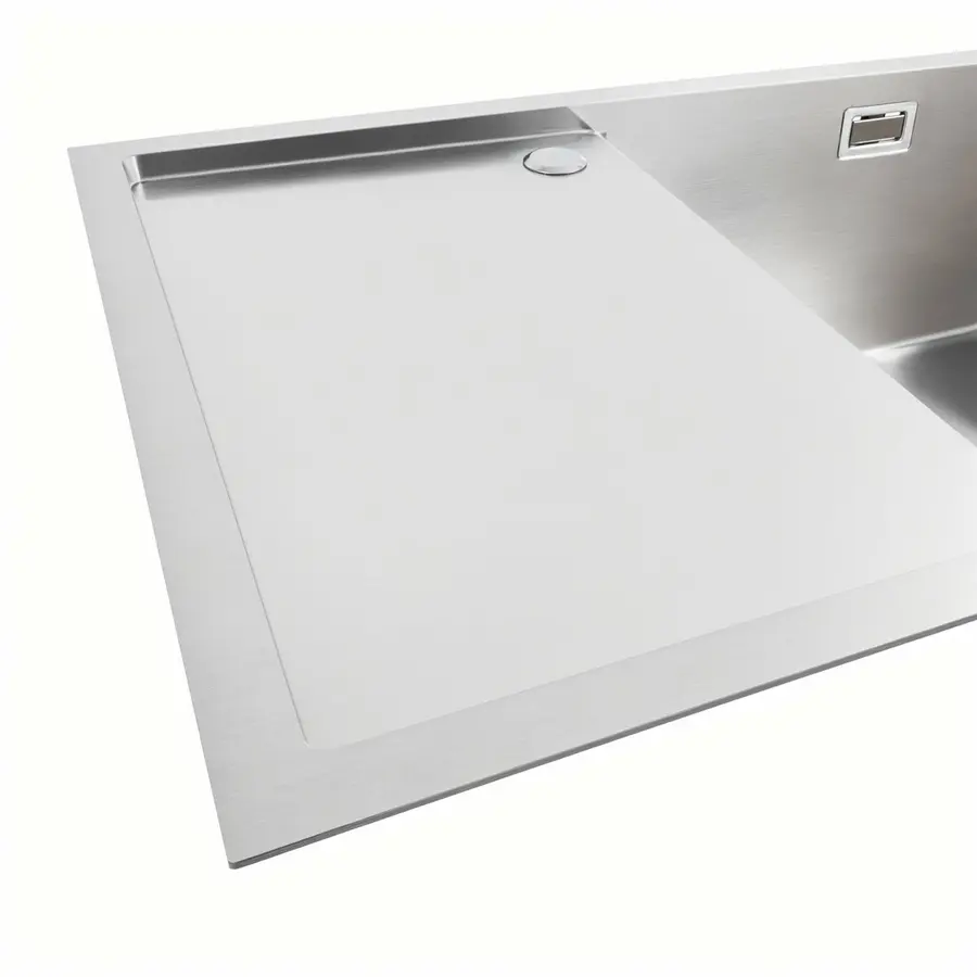 Кухонная мойка нержавейка Platinum Handmade 78х50 R (одно отверстие, квадратный сифон, 3,0/1,0 мм)