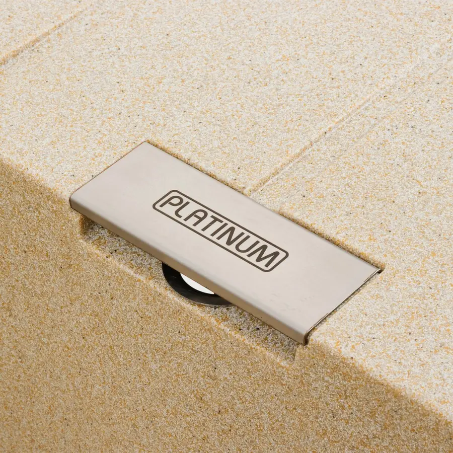 Гранітна мийка для кухні Platinum 7850 ROMA матова (бежевий)