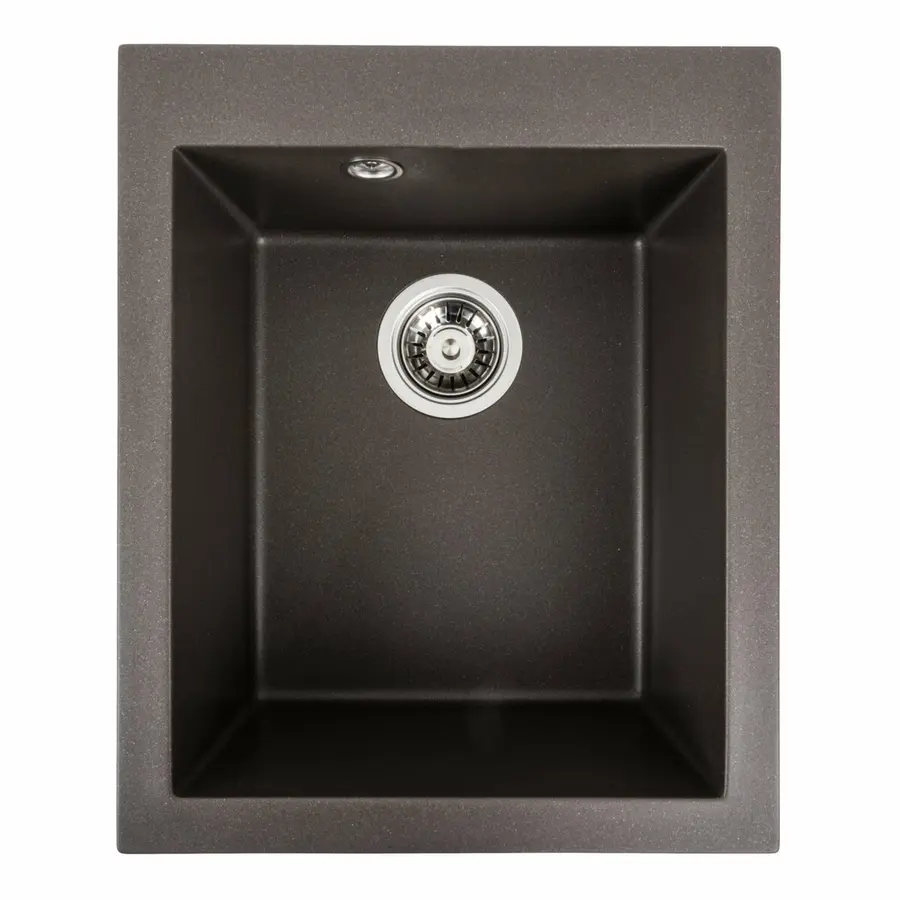 Гранітна мийка для кухні Platinum 4150 SOKIL матова Темна скеля