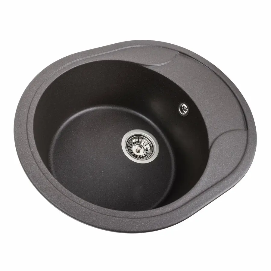 Гранітна мийка для кухні Platinum 5847 ONYX матовий Гренадін