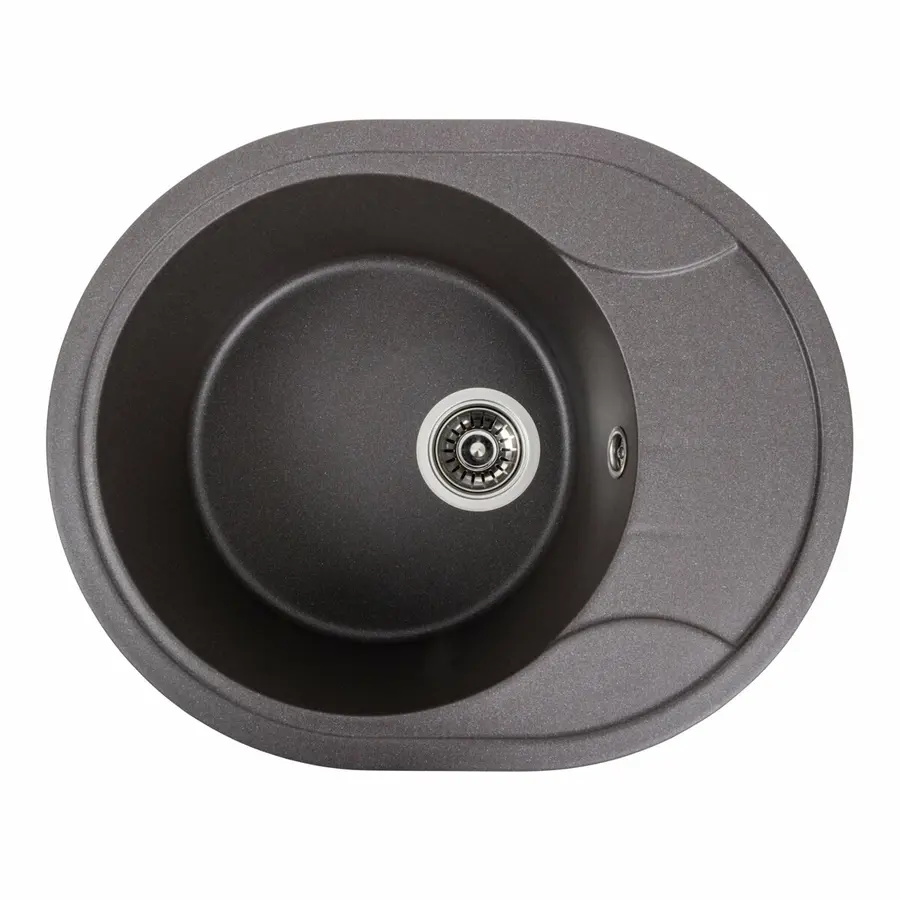 Гранітна мийка для кухні Platinum 5847 ONYX матовий Гренадін