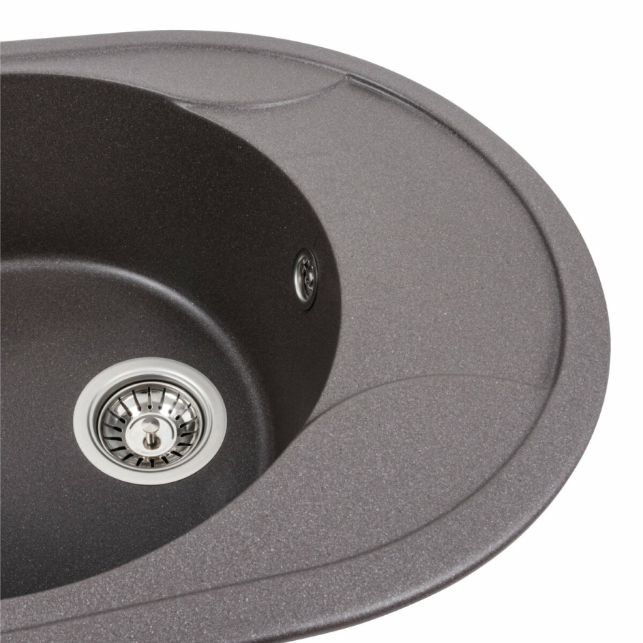 Гранитная мойка для кухни Platinum 5847 ONYX матовый Гренадин