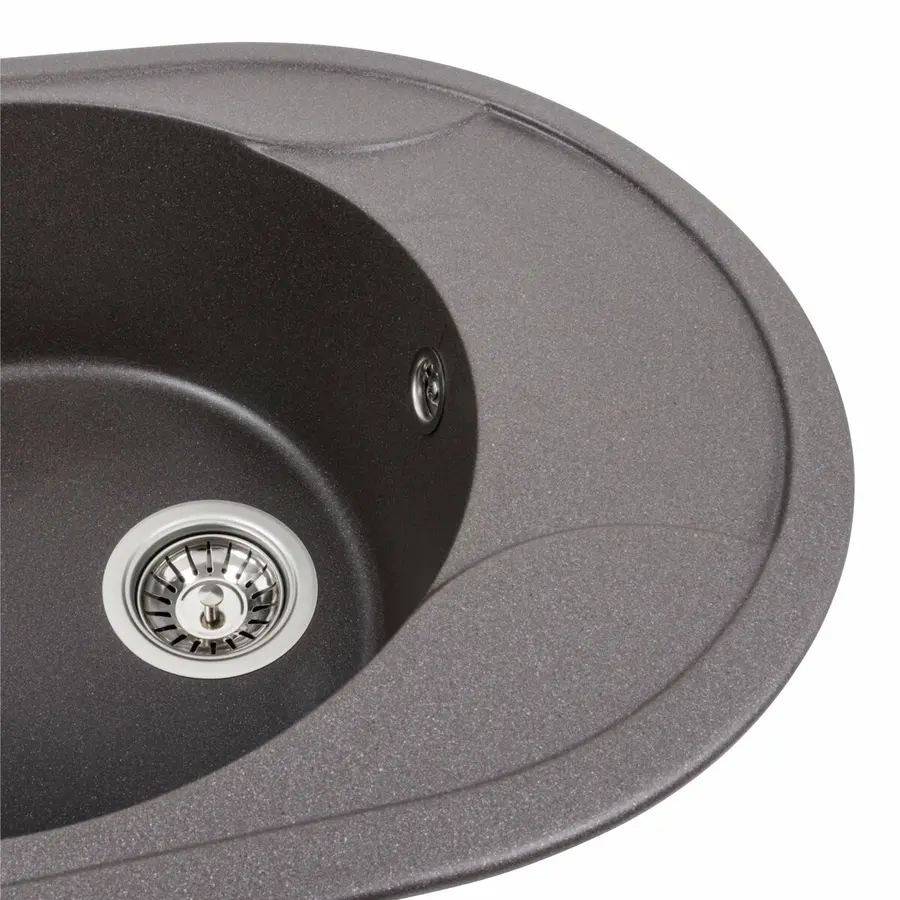 Гранітна мийка для кухні Platinum 5847 ONYX матовий Гренадін