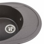 Гранитная мойка для кухни Platinum 5847 ONYX матовый Гренадин