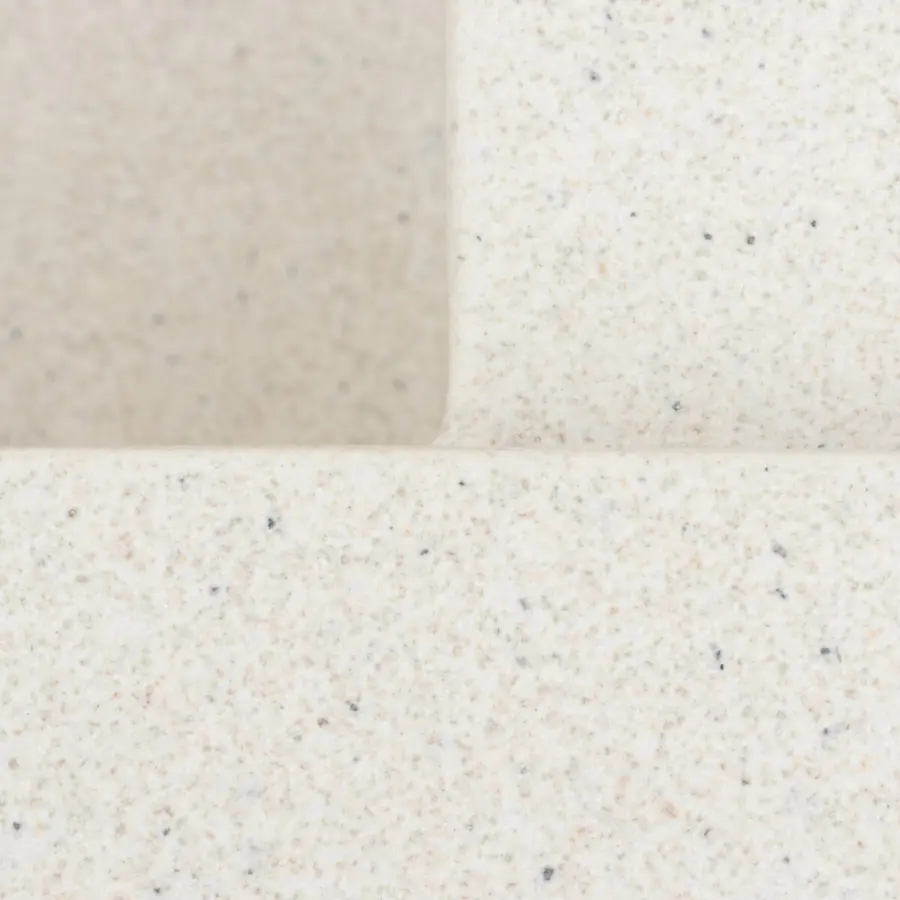 Гранітна мийка для кухні Platinum 9651 ATLAS матова Біла в крапку