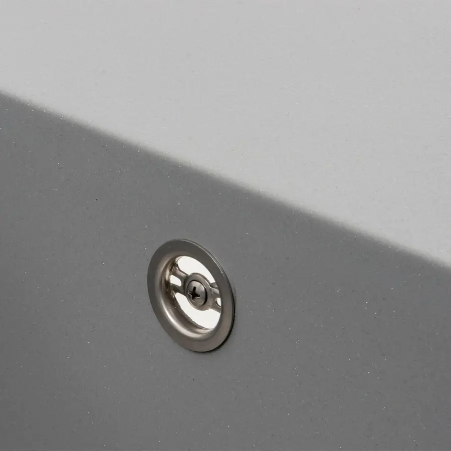 Гранітна мийка для кухні Platinum 7950 AZURIT матовий Сірий металік