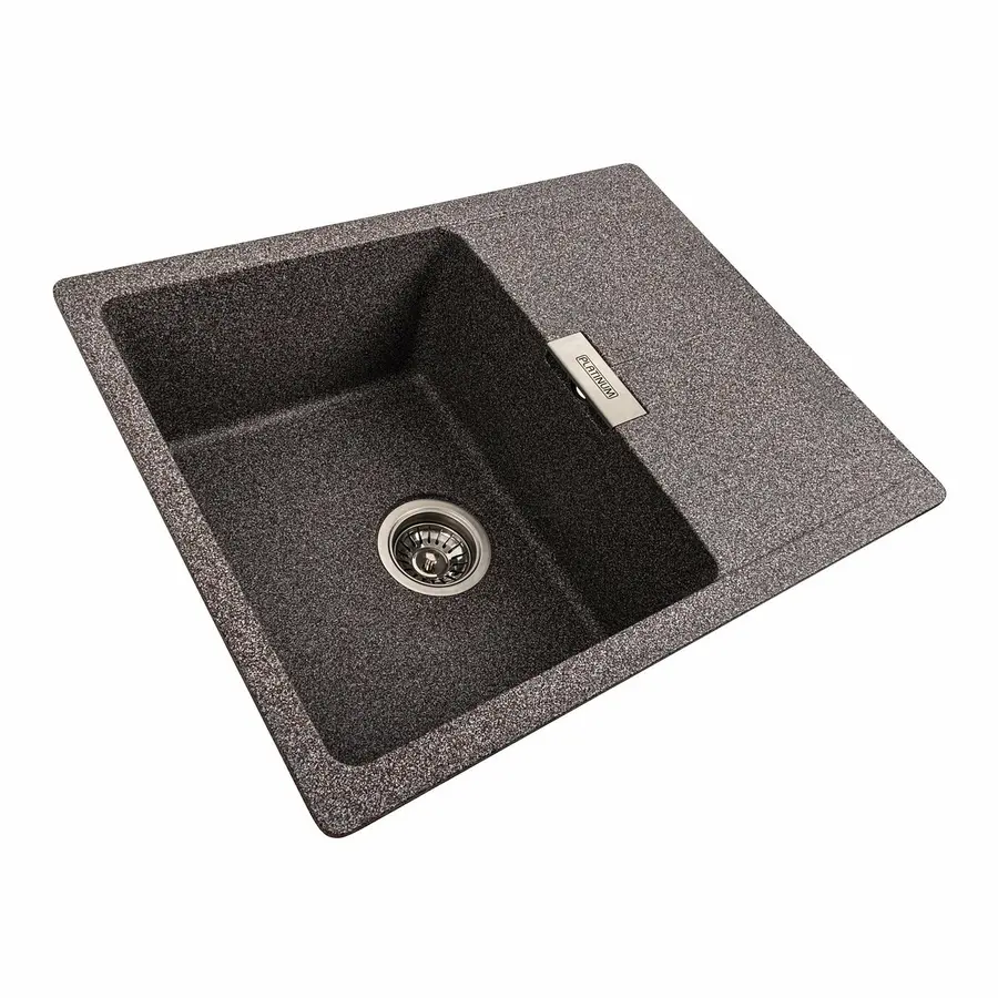 Гранітна мийка для кухні Platinum 6250 ZIRKONE матовий Мікс