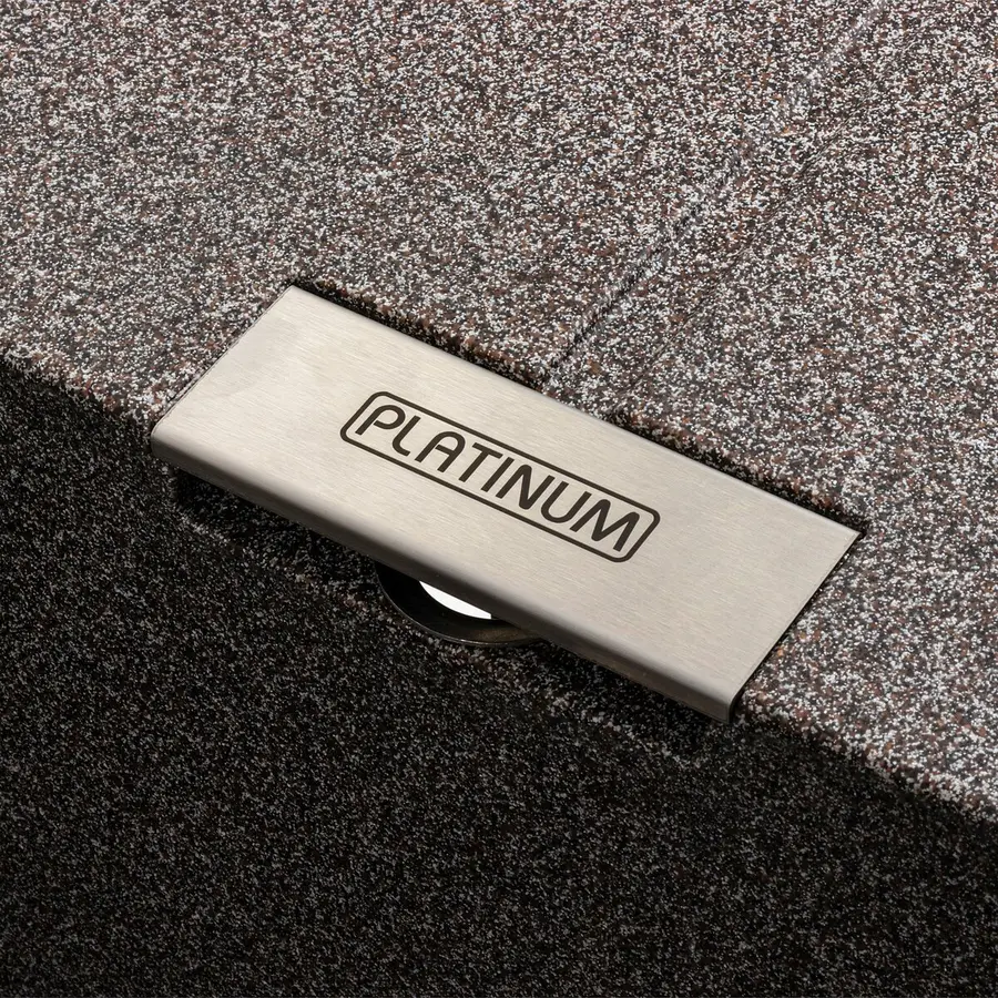 Гранітна мийка для кухні Platinum 6250 ZIRKONE матовий Мікс