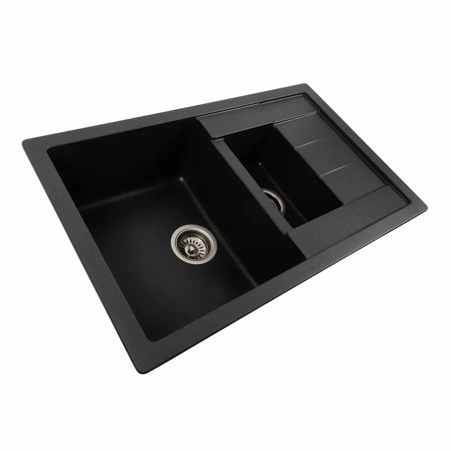 Гранітна мийка для кухні Platinum 7850W TOSKANA матовий Моріон