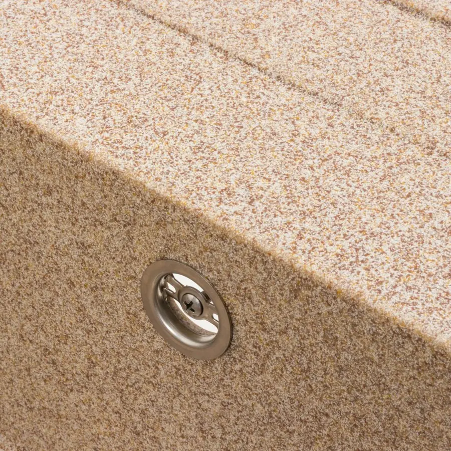 Кухонная мойка гранитная матовая 7050 CASCADA Platinum Карамель