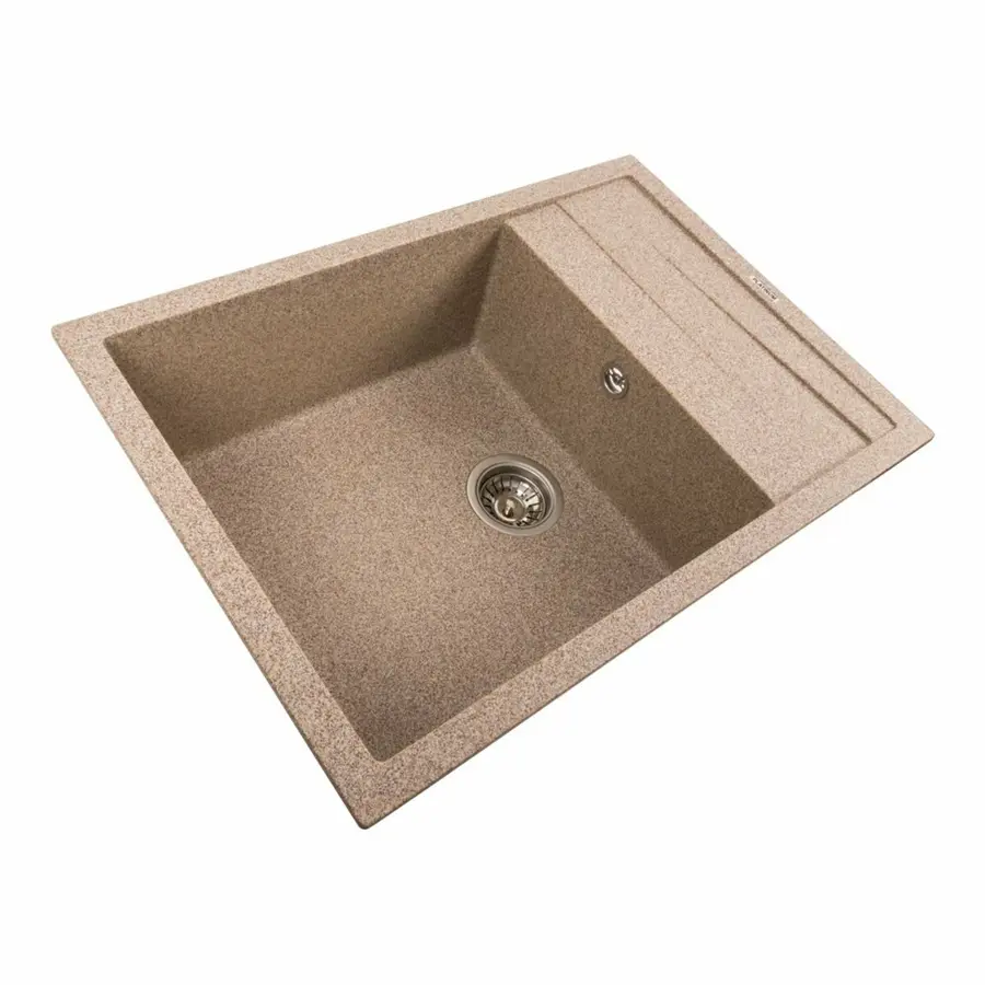 Кухонная мойка гранитная матовая 7050 CASCADA Platinum Карамель
