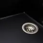 Кухонная мойка гранитная матовая 7050 CASCADA Platinum черный металлик
