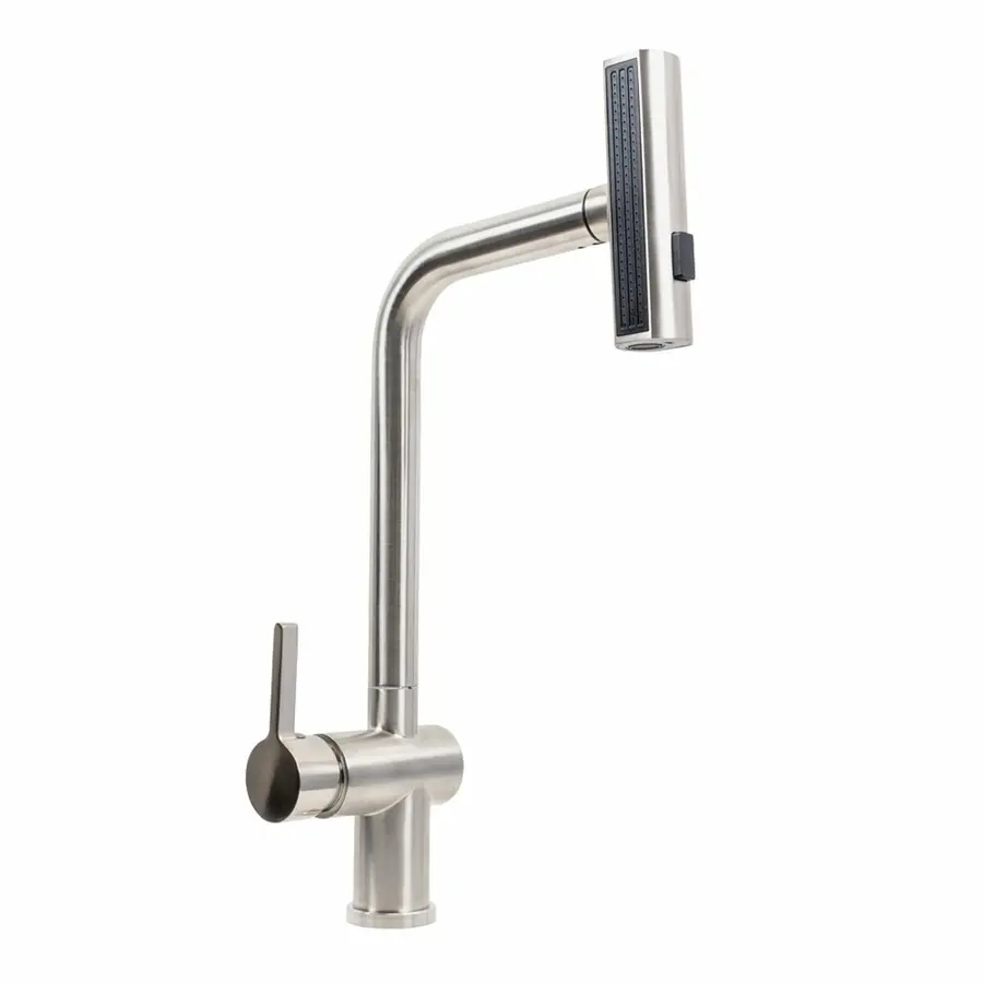 Кухонний змішувач нержавійка Platinum IB2013BR