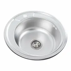 Кухонна мийка з нержавіючої сталі Valeso ДЕКОР 490 (0,8/180 мм)