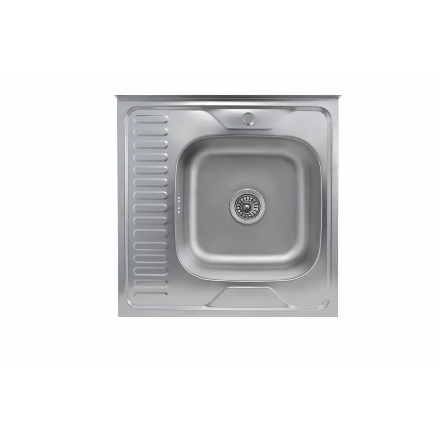 Кухонна мийка з нержавіючої сталі Valeso САТИН 6060 R (0,7/160 мм)