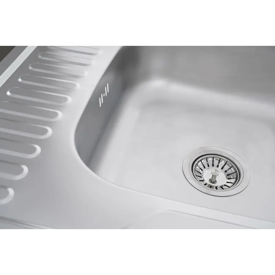 Кухонна мийка з нержавіючої сталі Valeso САТИН 6060 R (0,7/160 мм)