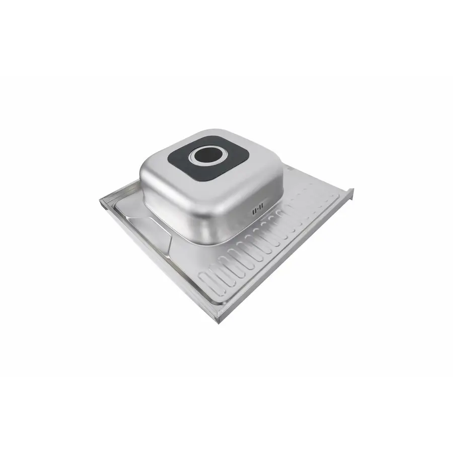 Кухонна мийка з нержавіючої сталі Valeso САТИН 6060 R (0,7/160 мм)