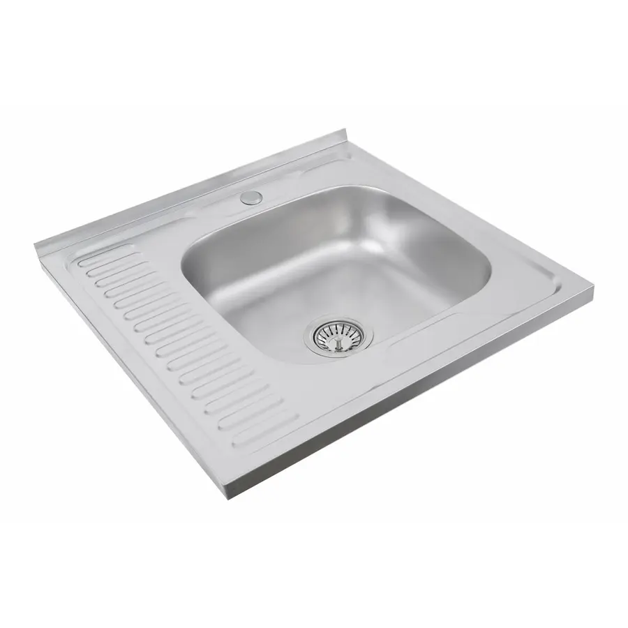 Кухонна мийка з нержавіючої сталі Valeso САТИН 6060 R (0,7/160 мм)