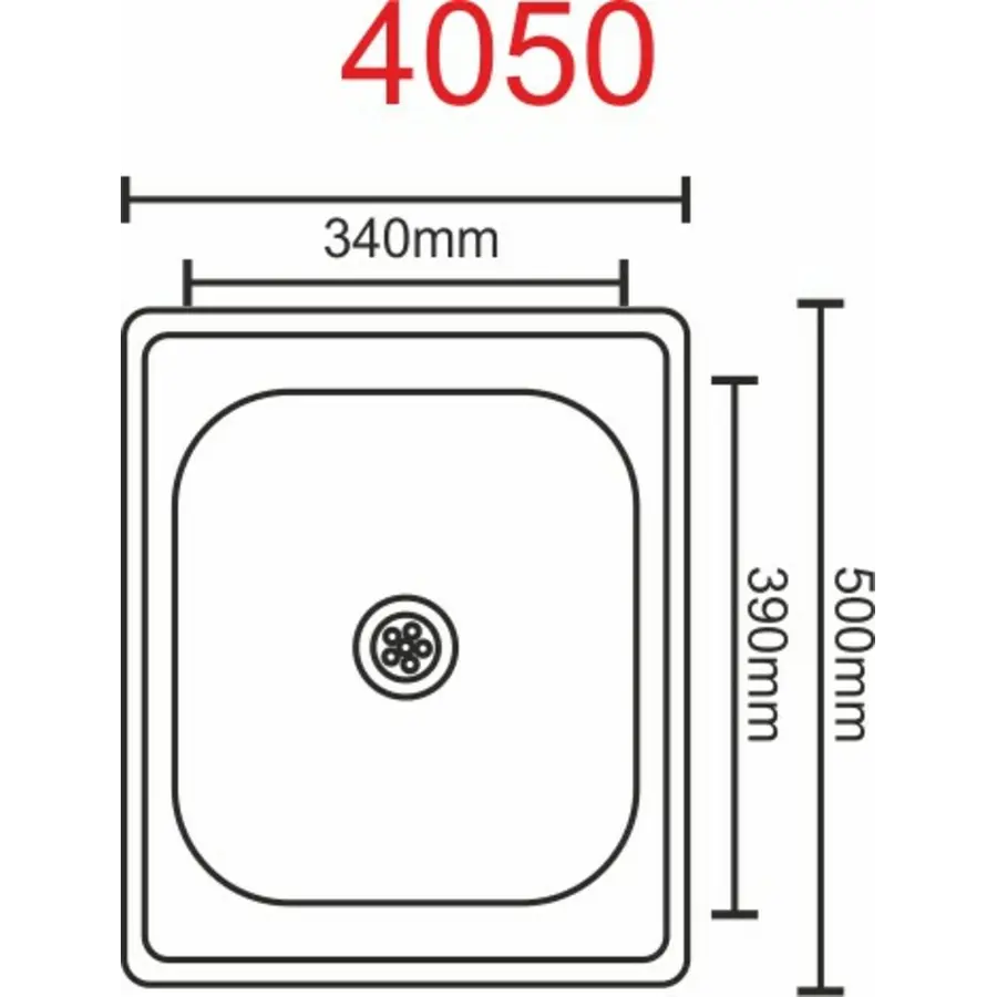 Кухонна мийка з нержавіючої сталі Valeso САТИН 4050 (0,7/160 мм)