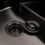 Кухонная мойка CM 78*50 R черная PVD VALESO Handmade (круглый сифон 3,0/0,8)