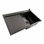 Кухонная мойка CM 78*50 R черная PVD VALESO Handmade (круглый сифон 3,0/0,8)