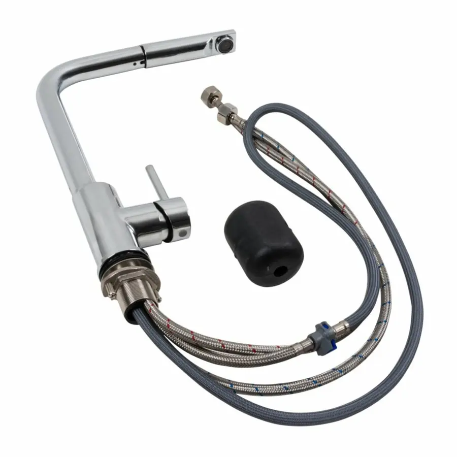 Смеситель кухонный с выдвижной воронкой VALESO C698 хром