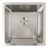 Кухонна мийка нержавійка 44*44 VALESO Handmade монтаж під стільницю (3.0/0.8)
