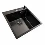 Кухонна мийка 50*50 PVD чорна Valeso Handmade (товщина 3,0/1.5)