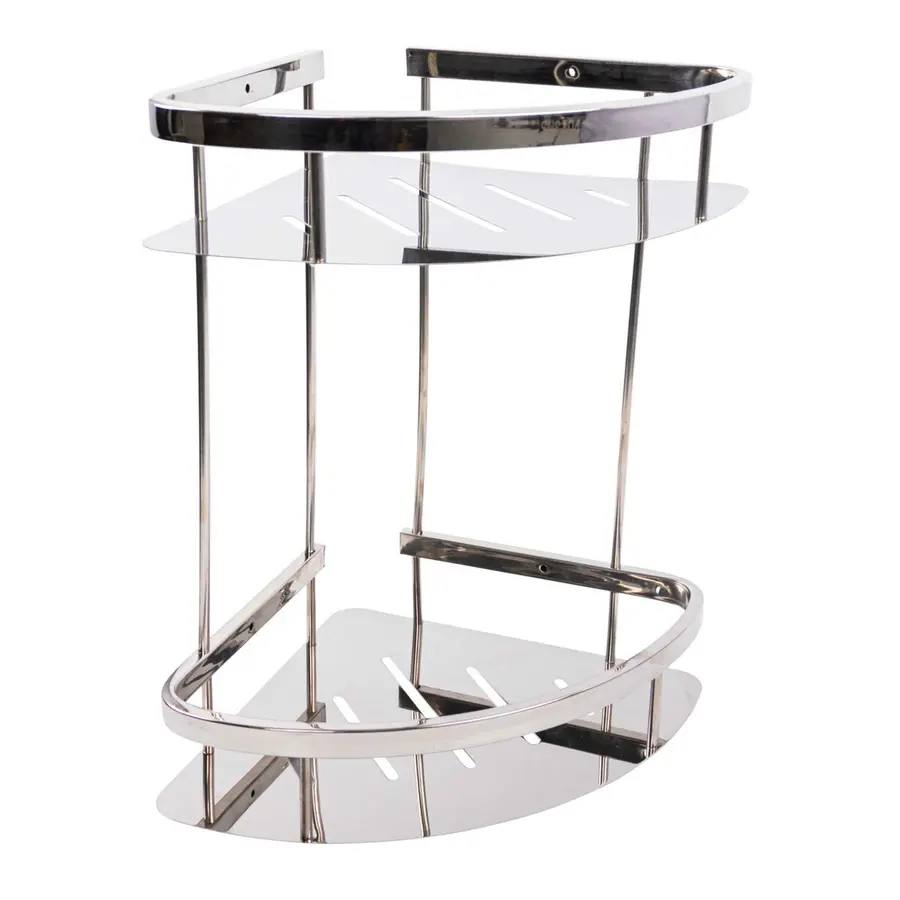 Полочка в ванную комнату VALESO 2203-2b-9 Gb на 2 яруса.