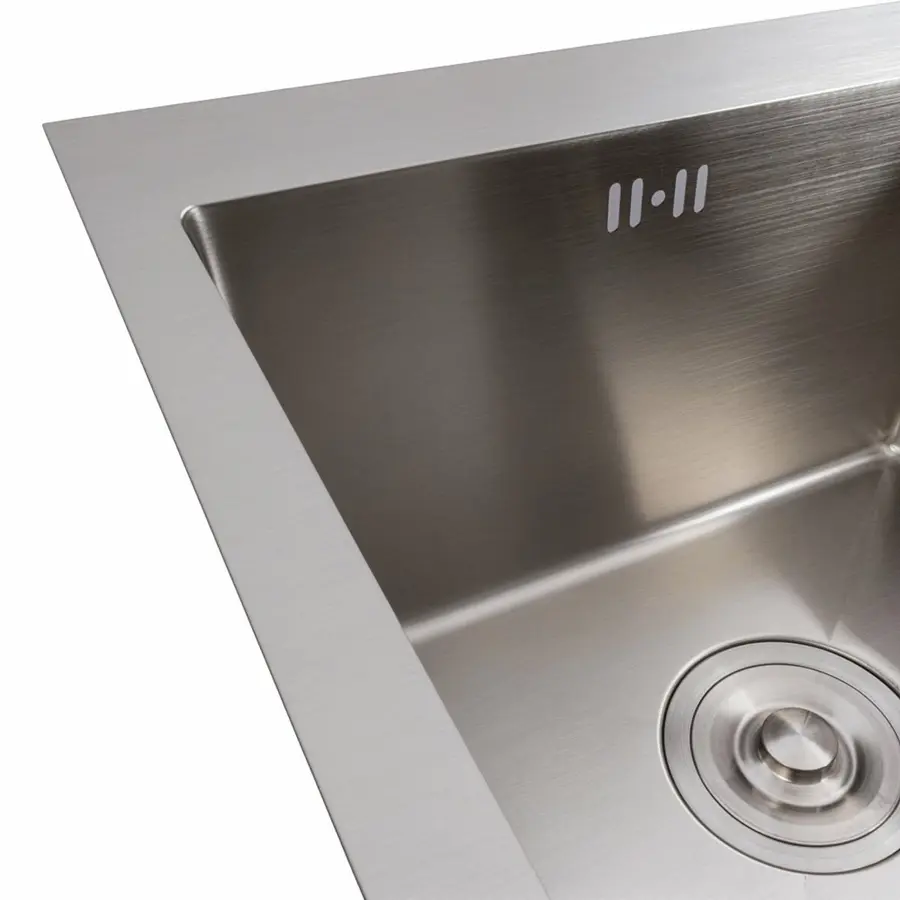 Кухонна мийка нержавійка 78*48 VALESO Handmade на дві чаші (3.0/0.8)