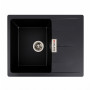 Гранитная мойка для кухни VALESO 6250 ZIRKONE матовая Черная