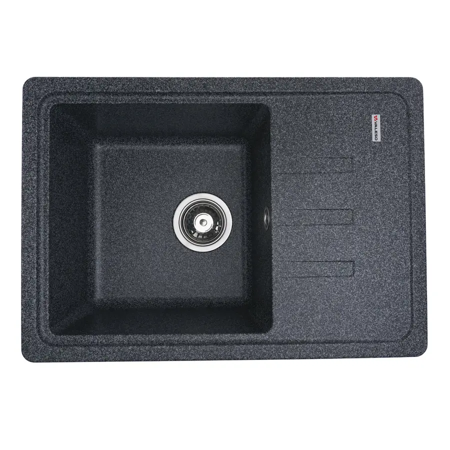 Гранитная мойка для кухни VALESO LIANA 6243 матовая Графит