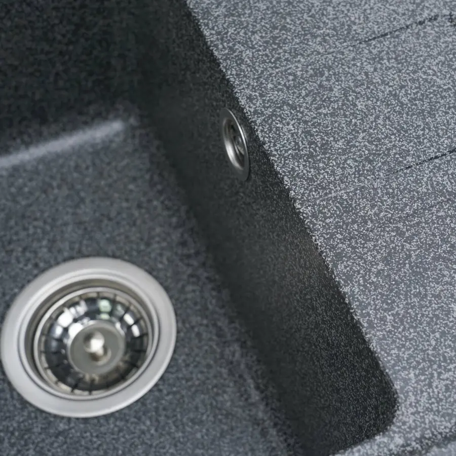 Гранитная мойка для кухни VALESO LIANA 6243 матовая Графит