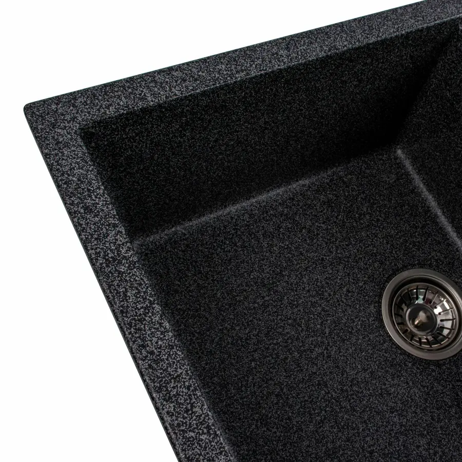 Гранитная мойка для кухни VALESO SELENA 7950 матовая Графит