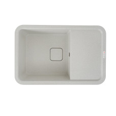 Гранитная мойка для кухни VALESO 7850 CUBE матовая Белая в точку