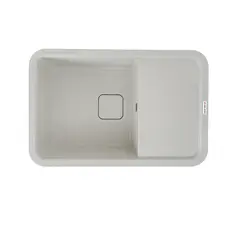 Гранитная мойка для кухни VALESO CUBE 7850 матовая Белая в точку