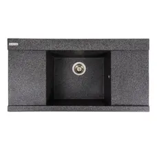 Гранітна мийка для кухні VALESO ATLAS 9651 матова Графіт