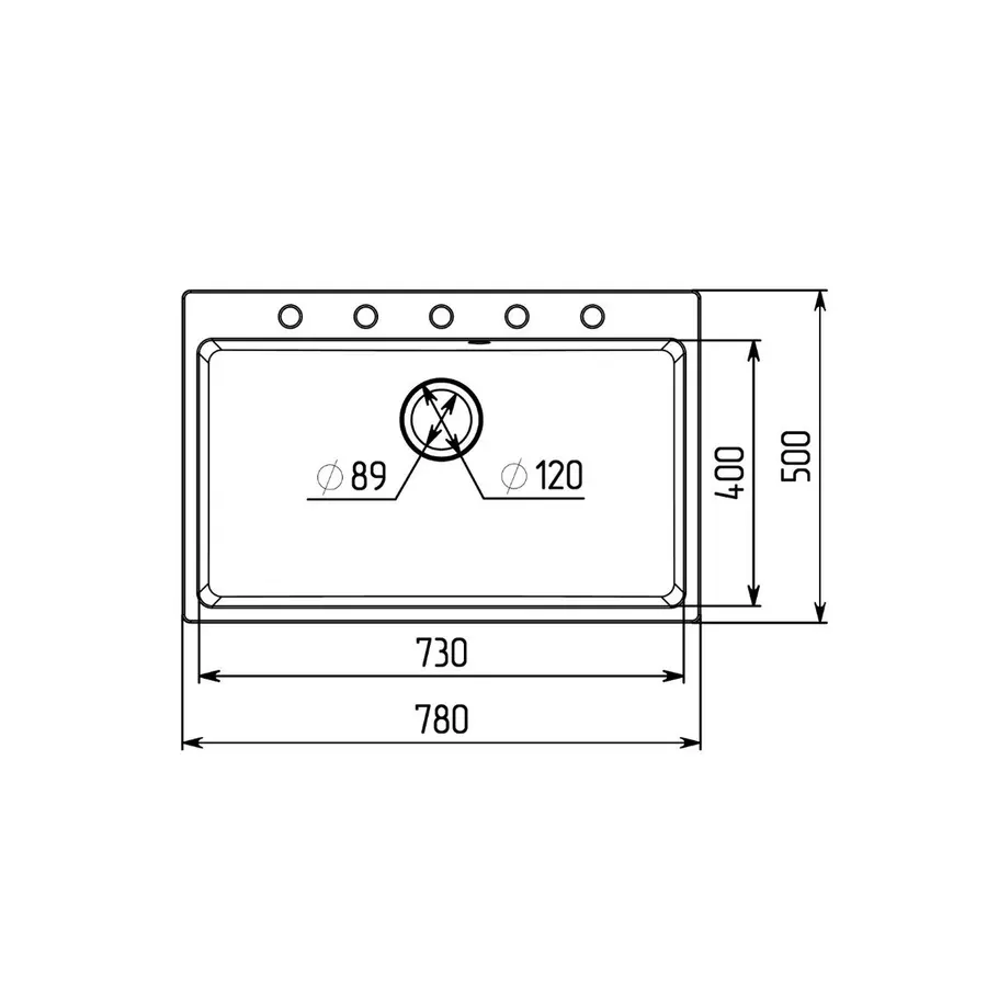Гранітна мийка для кухні VALESO BOGEMA 7850 матова Біла в крапку