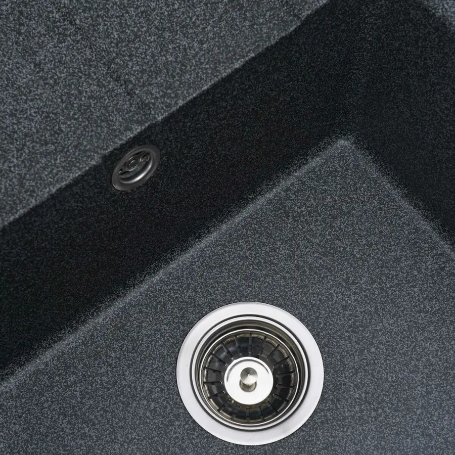 Гранітна мийка для кухні VALESO ARIA 5851 матова Графіт