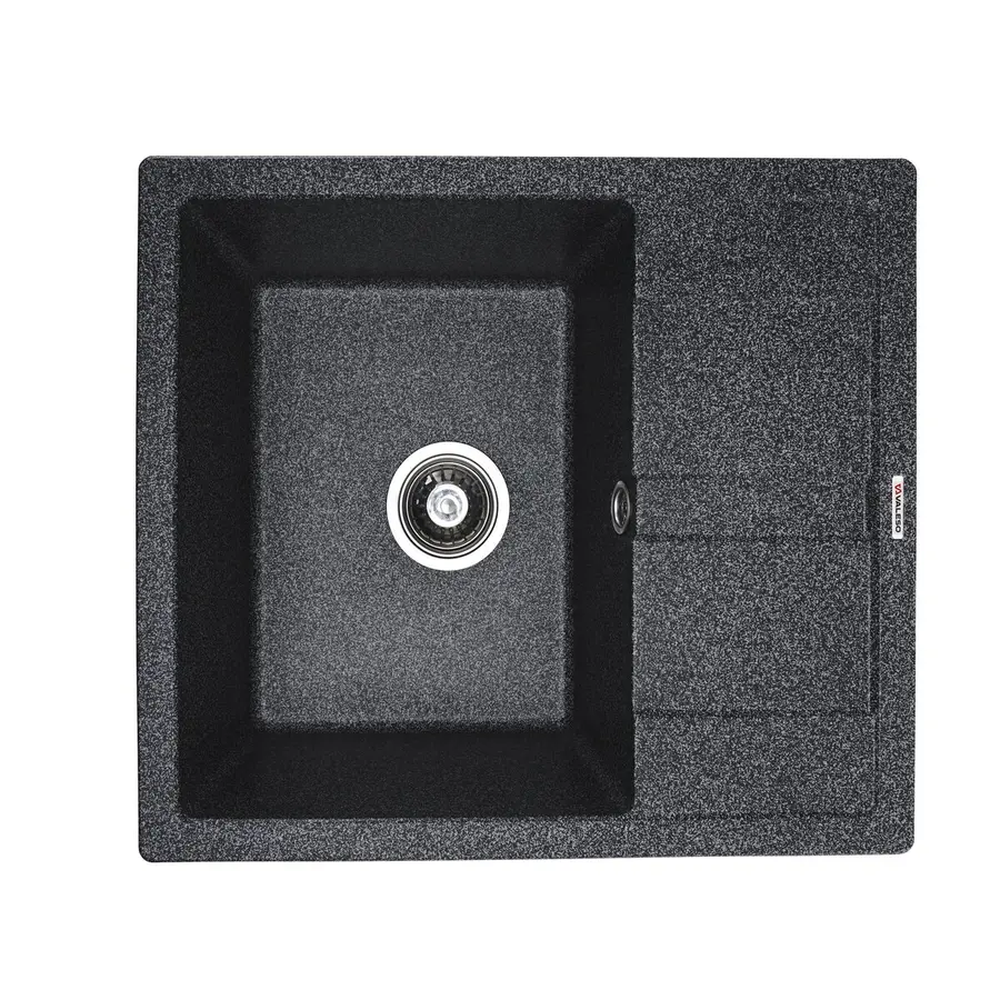 Гранітна мийка для кухні VALESO ARIA 5851 матова Графіт