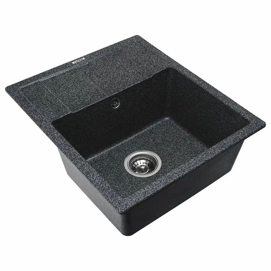 Гранітна мийка для кухні VALESO ARIA 5851 матова Графіт