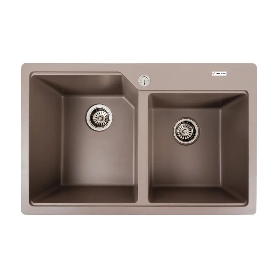 Гранітна мийка для кухні VALESO 7850 HARMONY матова Дюна