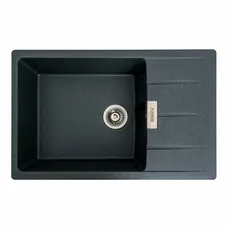 Гранітна мийка для кухні VALESO 7850 ROMA матова (антрацит)