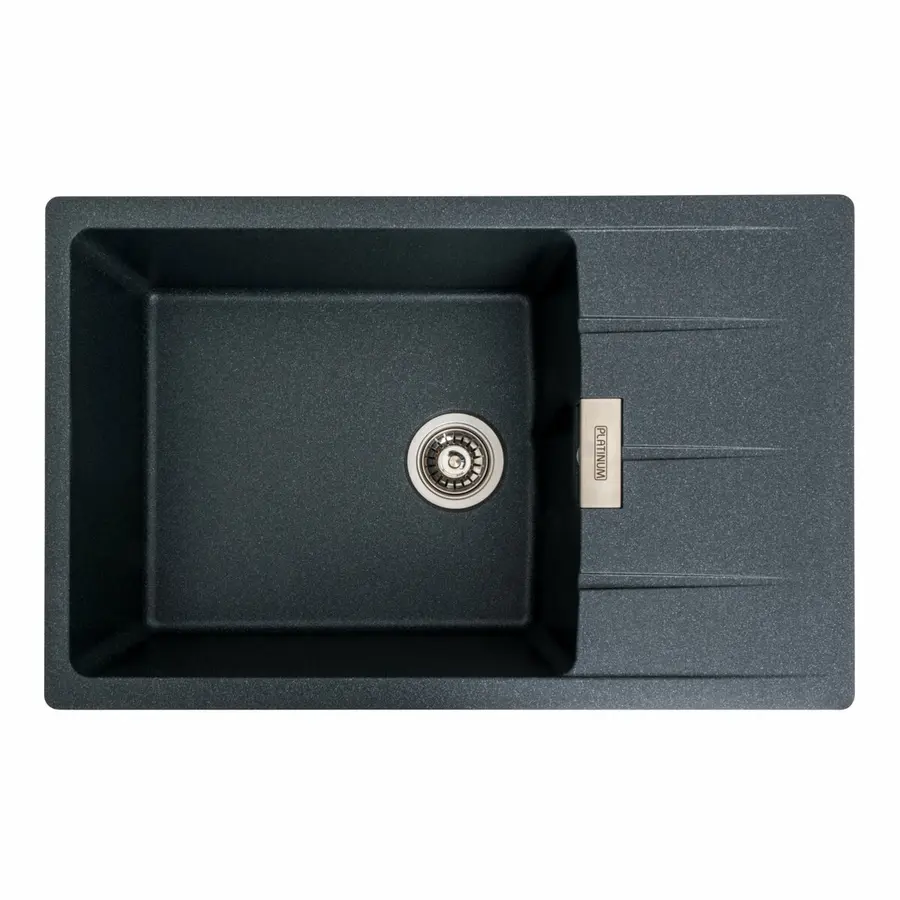 Гранітна мийка для кухні VALESO 7850 ROMA матова (антрацит)