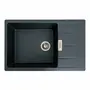 Гранітна мийка для кухні VALESO 7850 ROMA матова (антрацит)