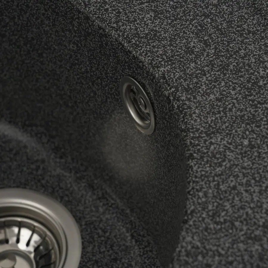 Гранітна мийка для кухні VALESO LUNA 510 матова Графіт