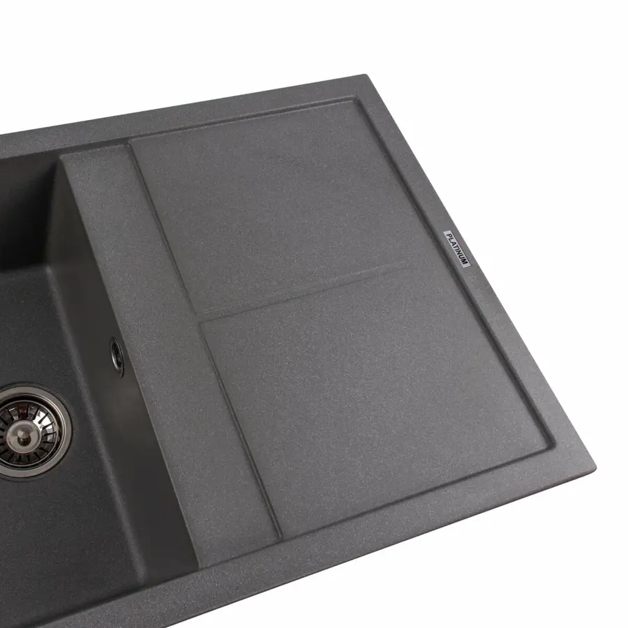 Гранітна мийка для кухні VALESO SELENA 7950 матова Сірий мусон