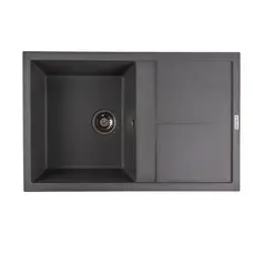 Гранітна мийка для кухні VALESO SELENA 7950 матова Сірий мусон