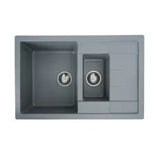 Гранитная мойка для кухни VALESO TOSKANA 7850W матовая Серый муссон