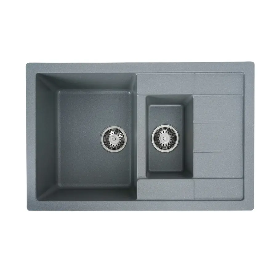 Гранітна мийка для кухні VALESO TOSKANA 7850W матова Сірий мусон